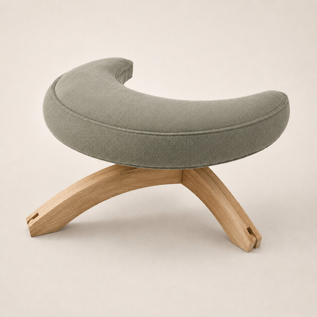 LunaCove Offset-Crescent Footstool