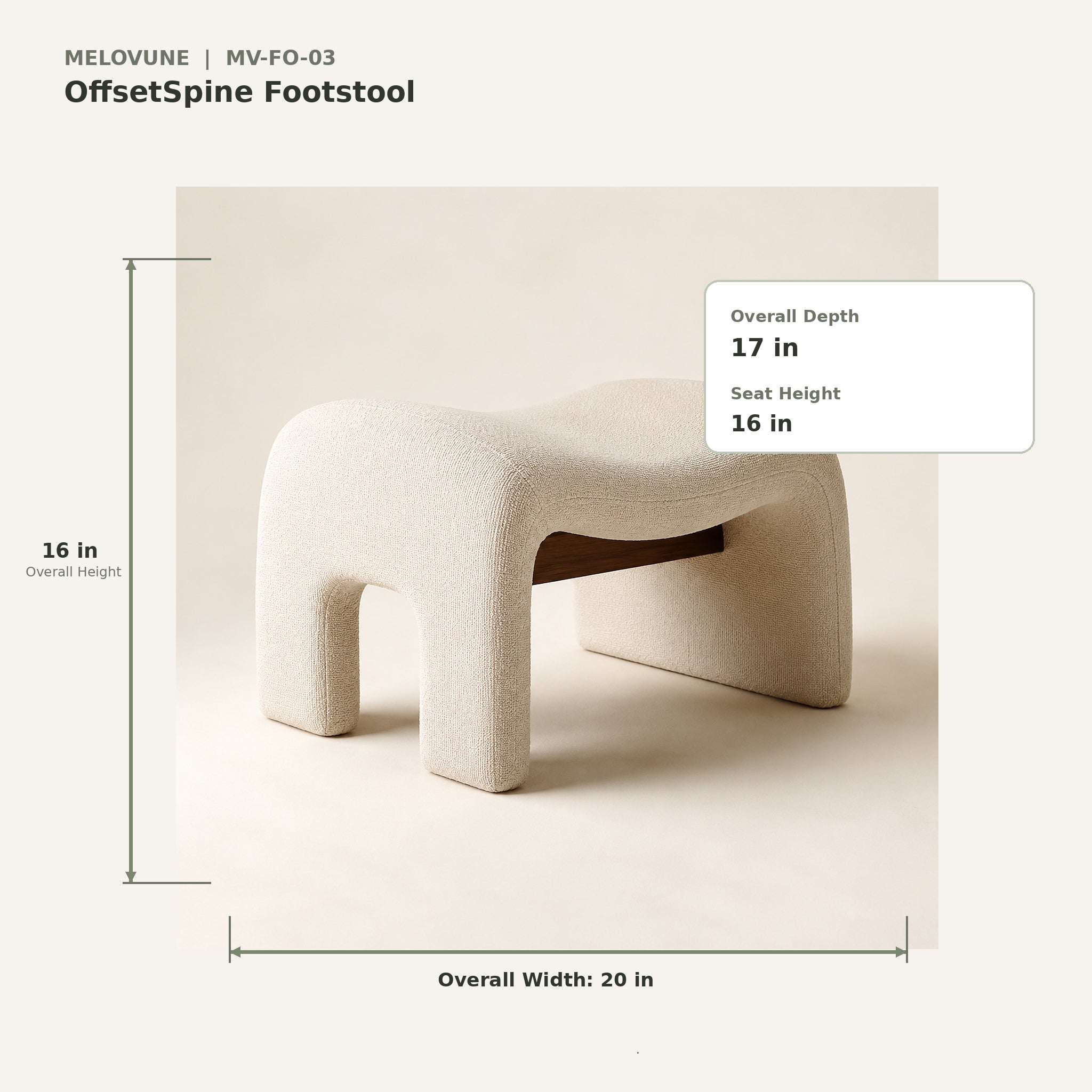 OffsetSpine Footstool