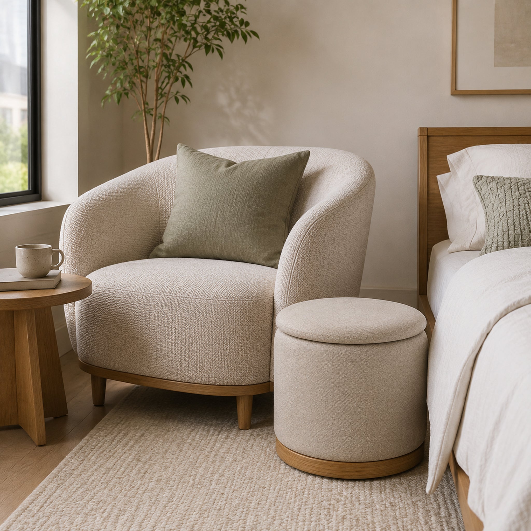 PivotCove Pivot-Top Storage Ottoman