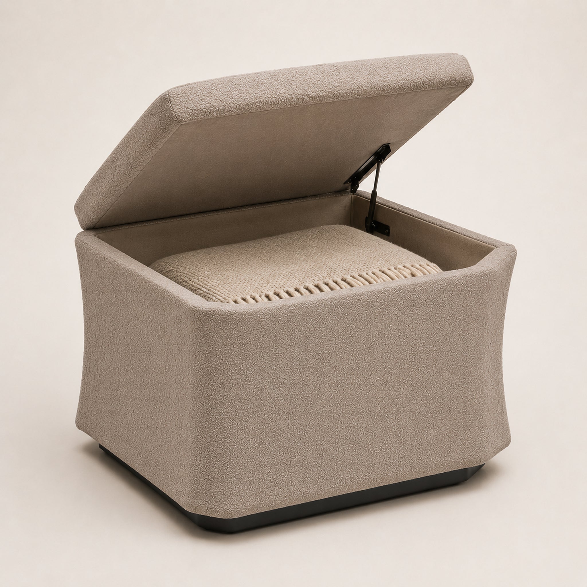 CornerVeil Corner-Lift Storage Ottoman