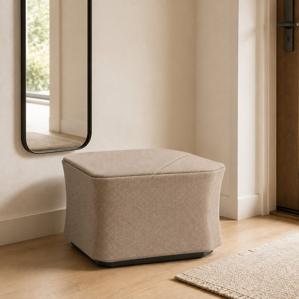 CornerVeil Corner-Lift Storage Ottoman
