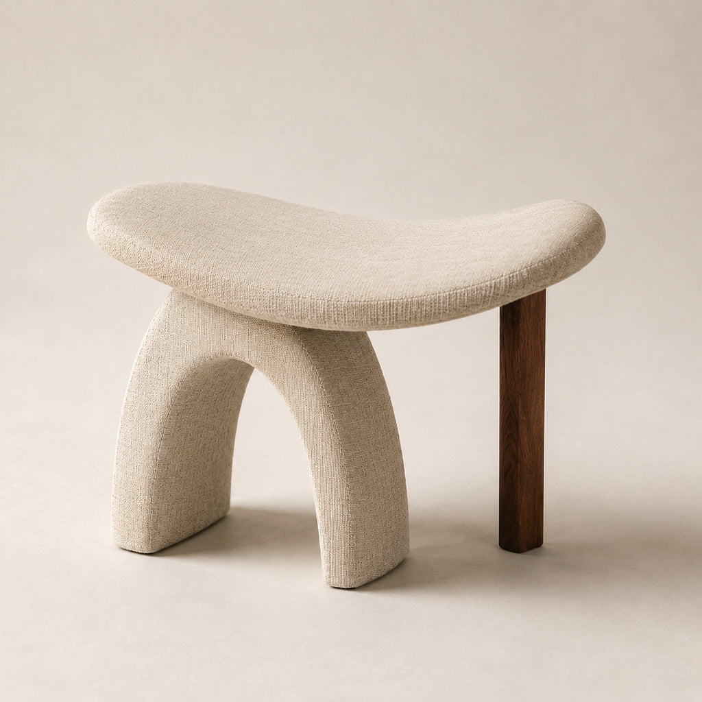 SaddleGate Asymmetric-Arch Vanity Stool