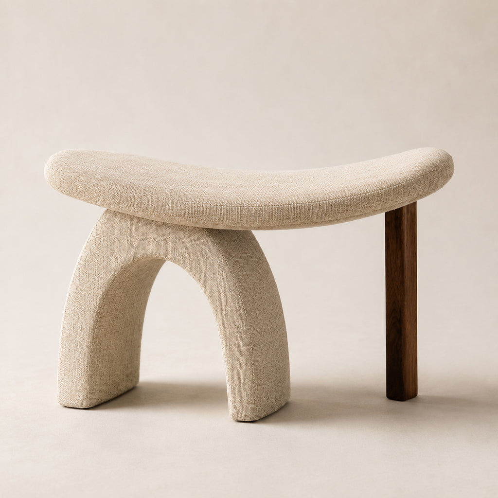 SaddleGate Asymmetric-Arch Vanity Stool